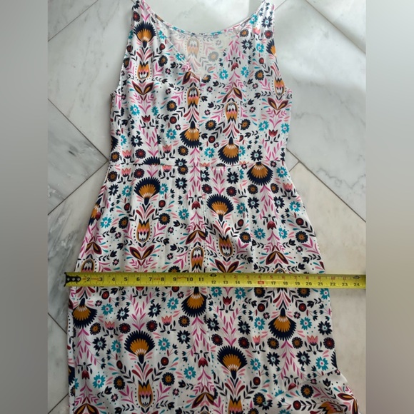Boden, women’s US 10, multicolor floral asymmetrical sleeveless maxi dress EUC - Picture 7 of 8